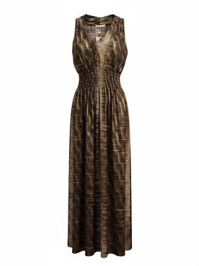 NWT Seven Islands Metallic Maxi Dress
